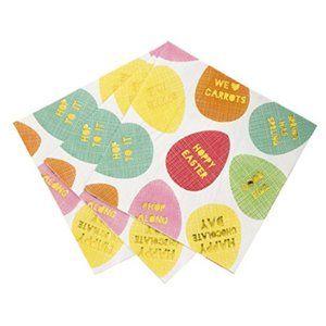 Hop to It Easter Egg Paper Dinner Napkins